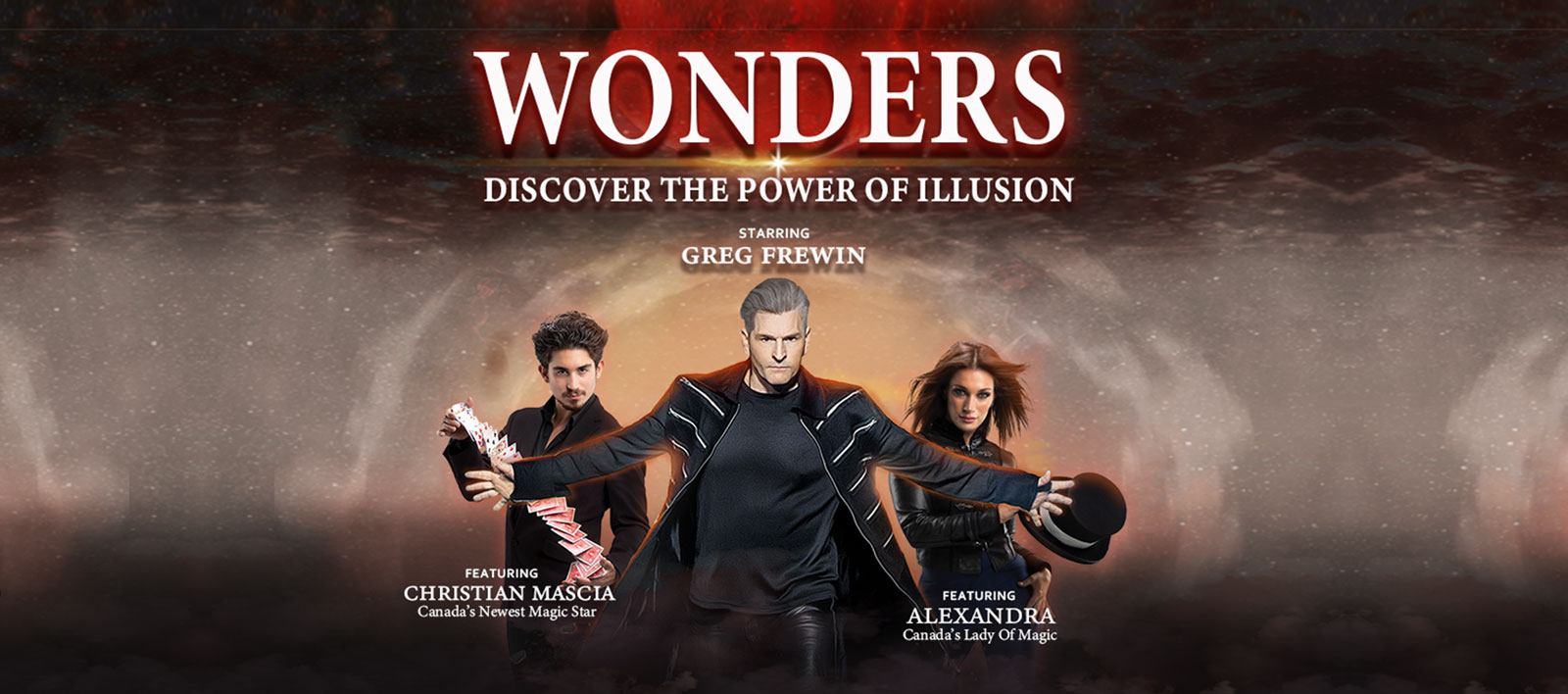 Wonders Magic and Illusion show Starring Greg Frewin, Christian Mascia and Alexandra