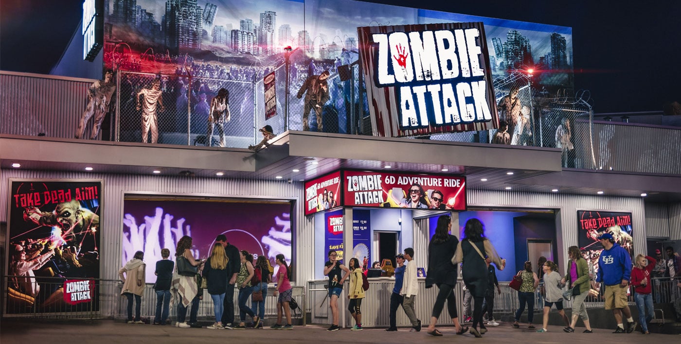 Zombie Attack Exterior at night
