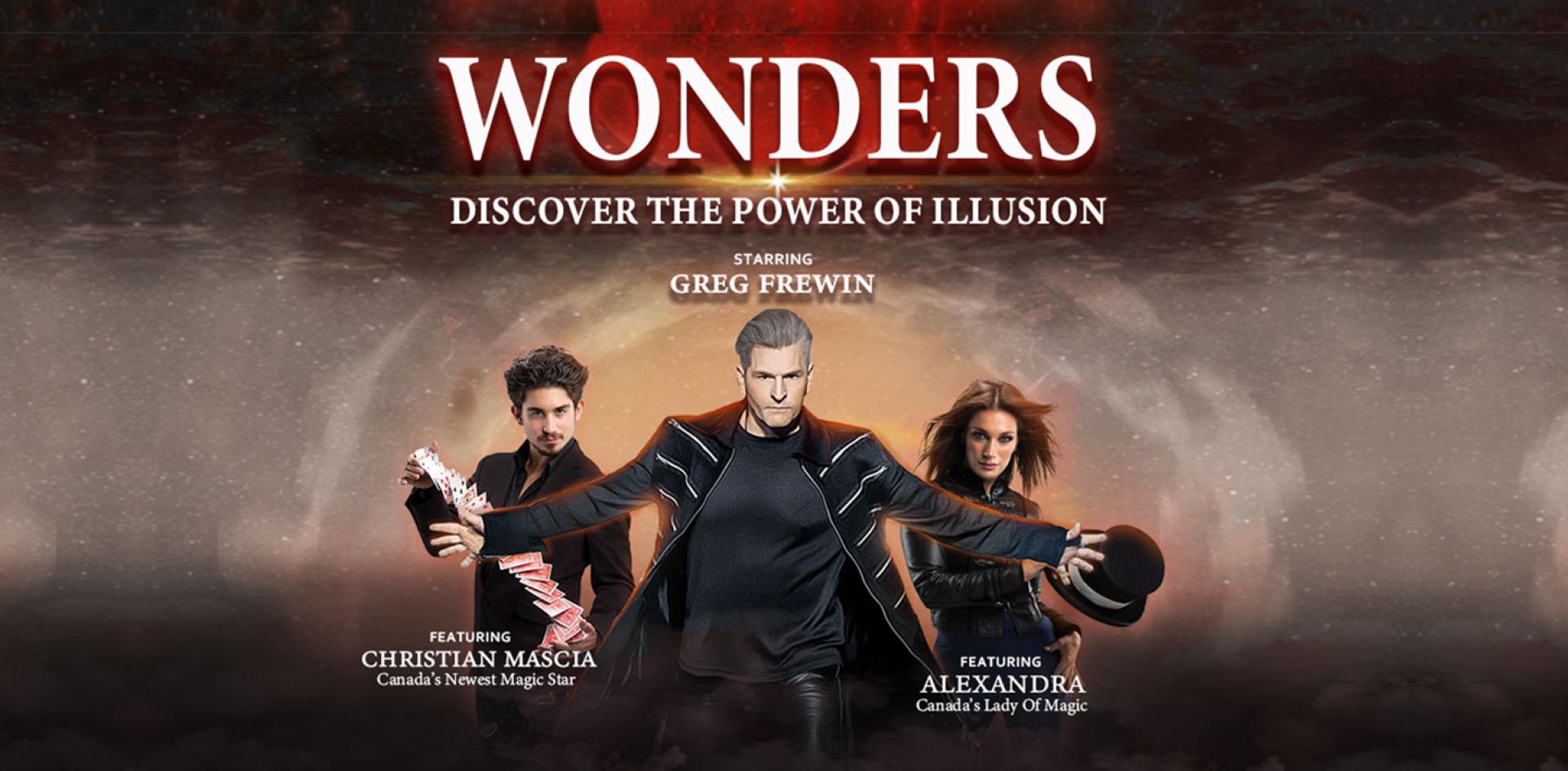 Wonders Magic and Illusion show Starring Greg Frewin, Christian Mascia and Alexandra