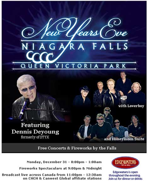 Niagara Falls New Years Eve Concert Poster
