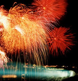 Fireworks Over the Falls