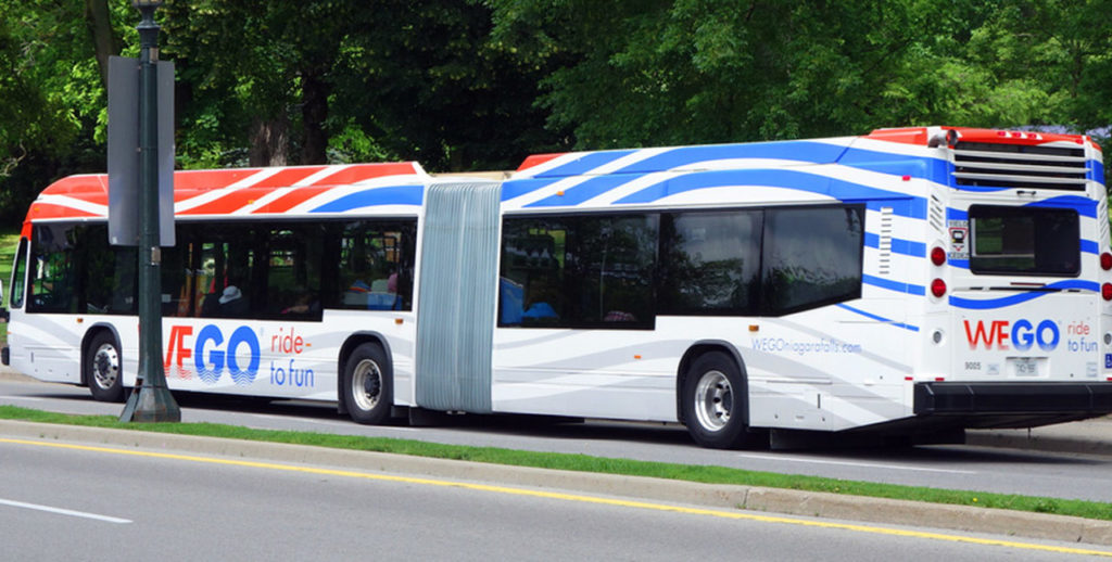 WeGo Bus takes you around Niagara Falls, once you arrive from the Go Train