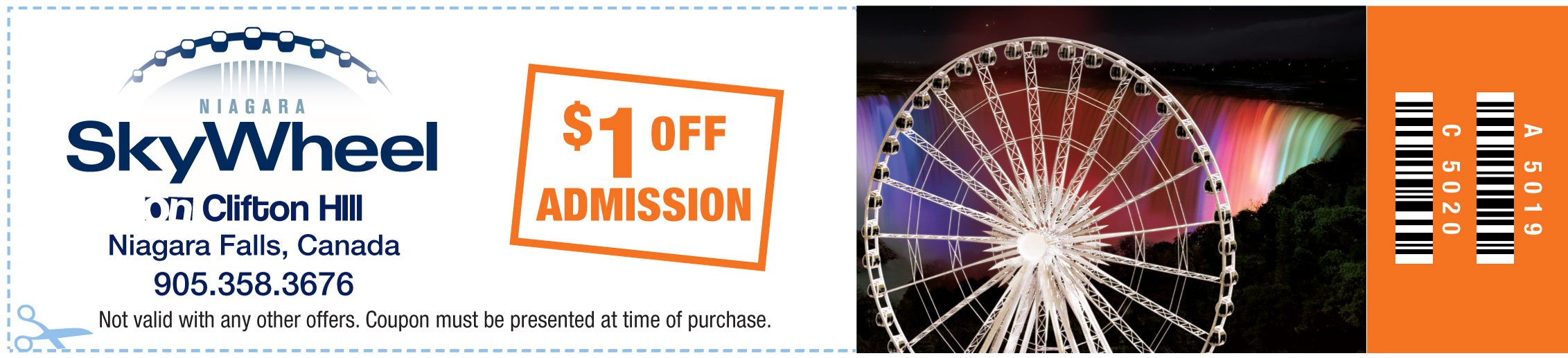 Niagara SkyWheel Admission Coupon