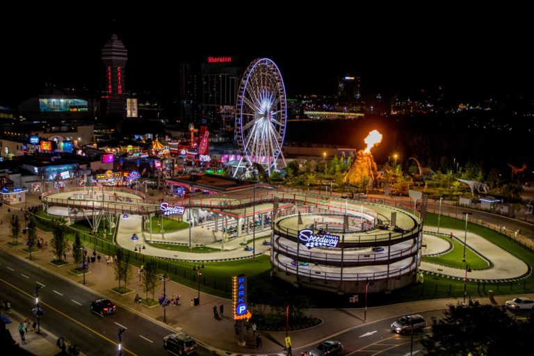 Niagara Speedway night aerial