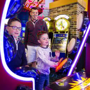 Family in the midway