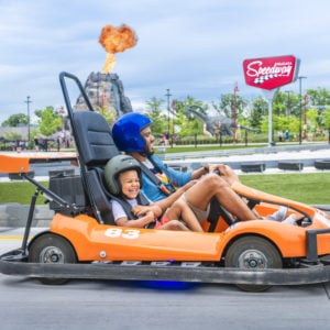 Niagara Speedway with Father and Son on track