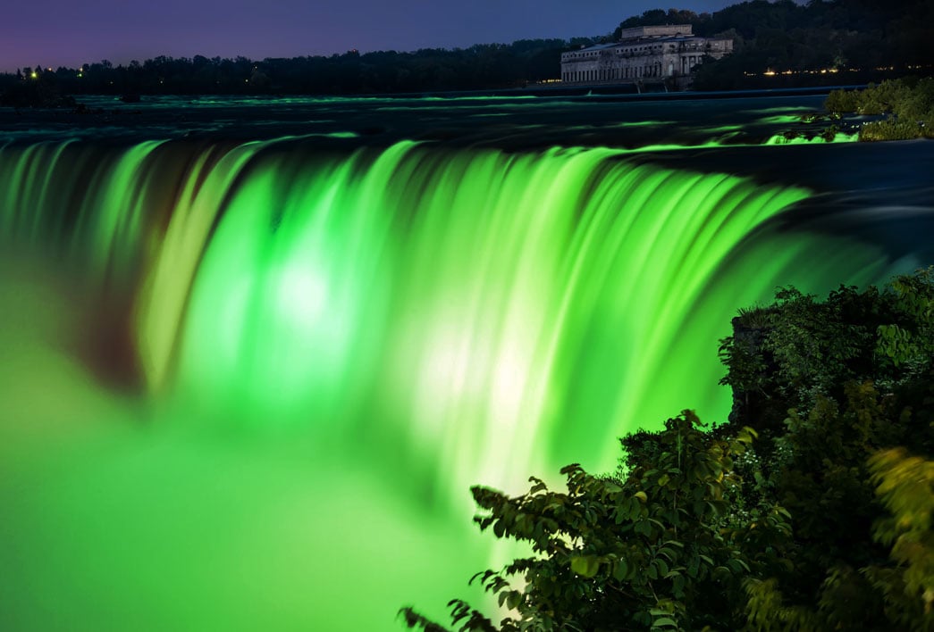 St Patrick's Day Illumination