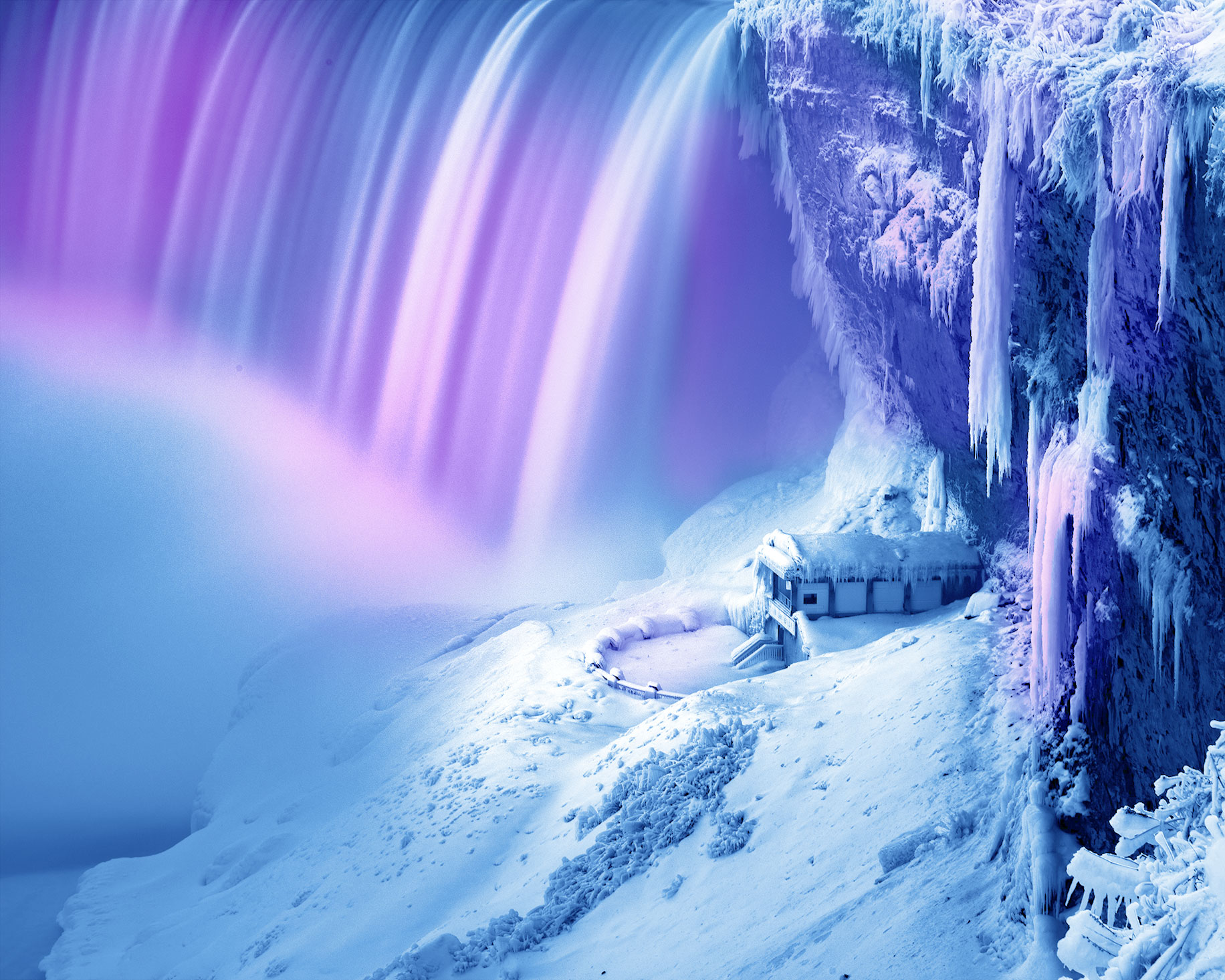 Las cataratas del Niágara Frozen ofrecen las vistas más impresionantes