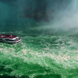 Niagara Falls Greenish River with hornblower