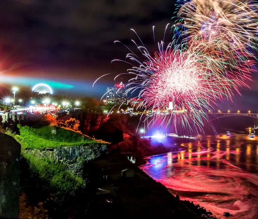 Fireworks over the Falls