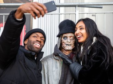Zombie Guy Winter Selfie