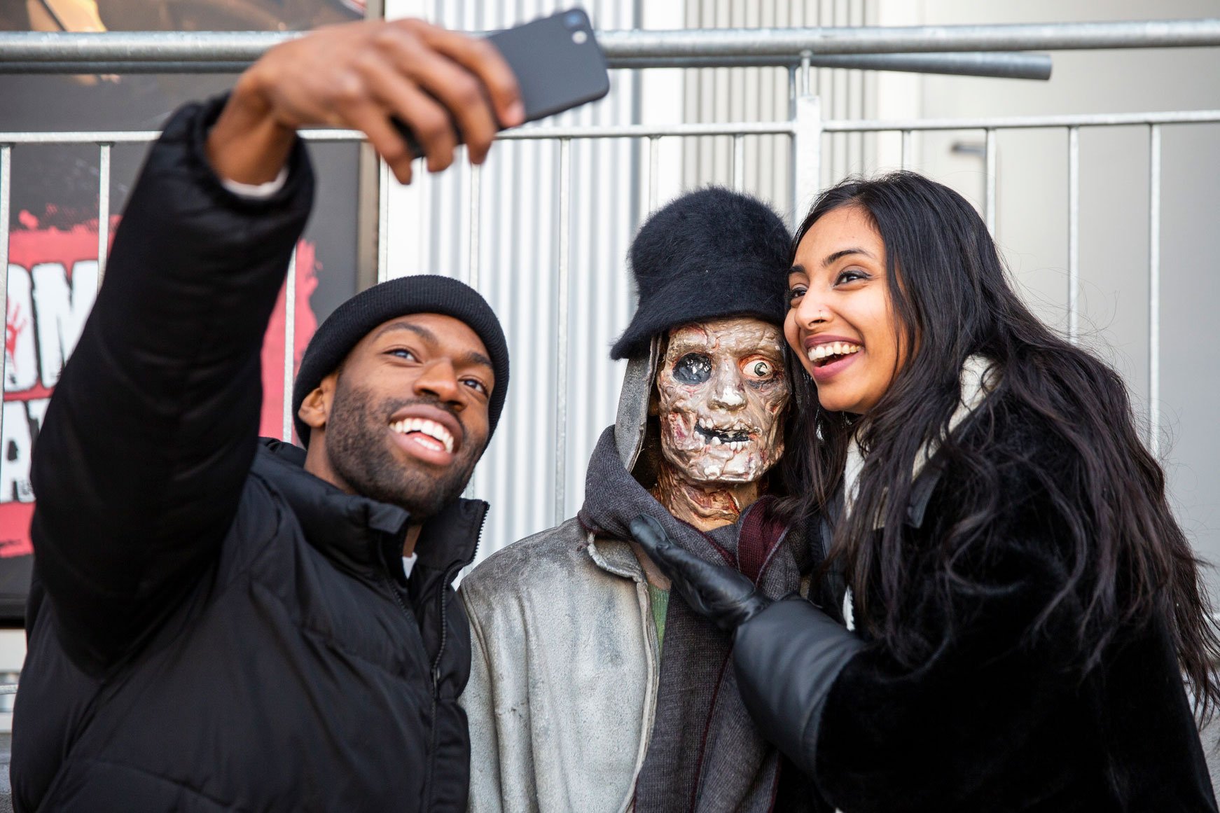 Zombie Guy Winter Selfie