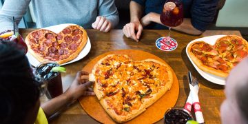 heart shaped pizza