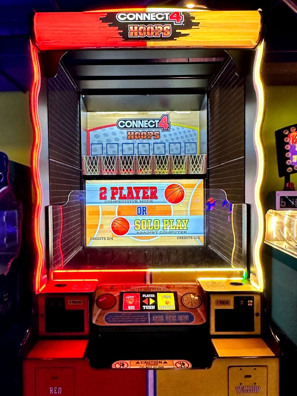 Connect 4 Basketball game inside the Great Canadian Midway