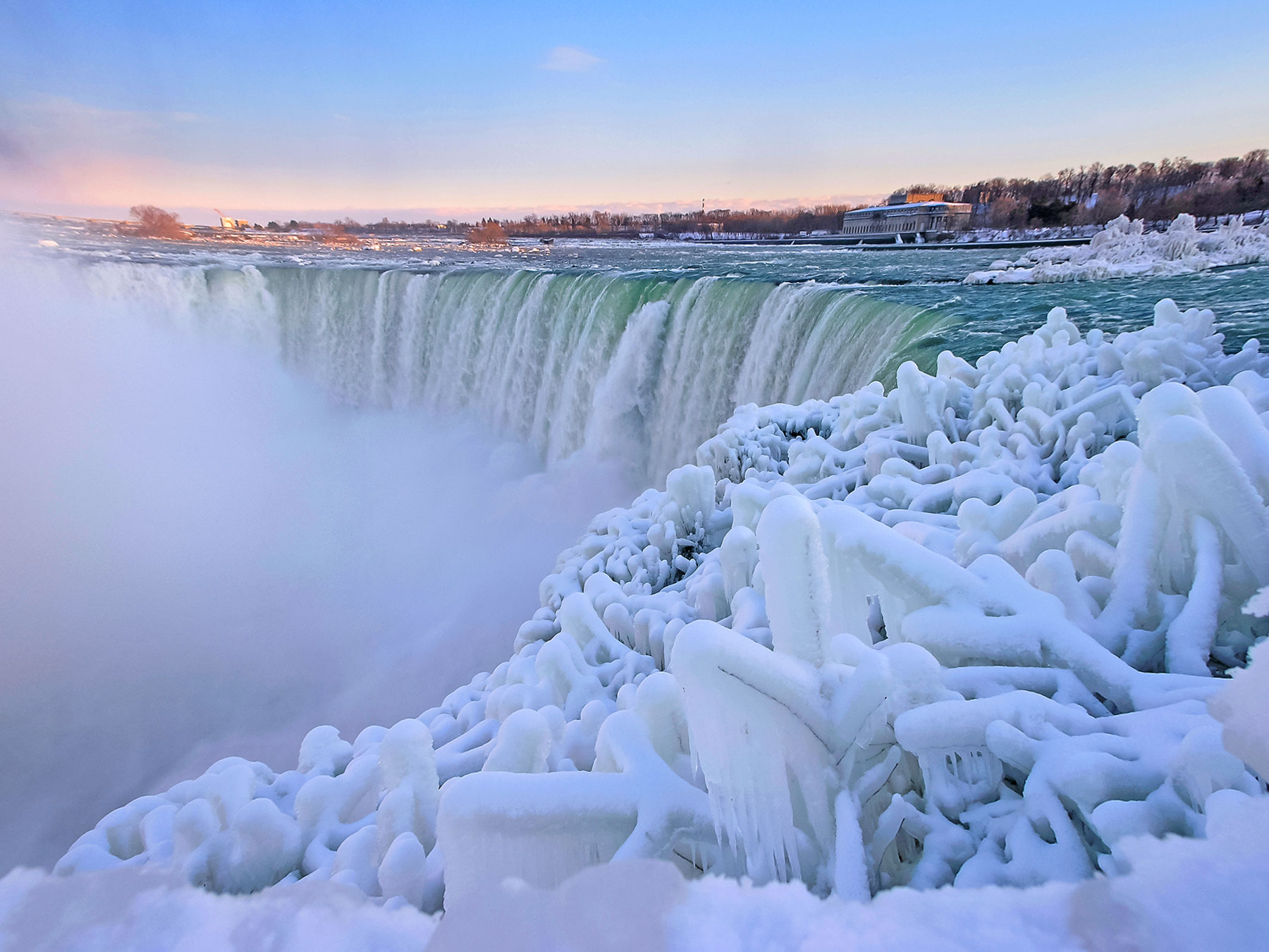 Niagara Falls in Winter Frost