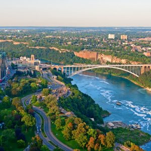 Niagara Falls City and Rainbow Bridge