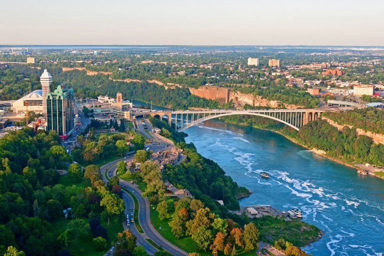 Niagara Falls City and Rainbow Bridge