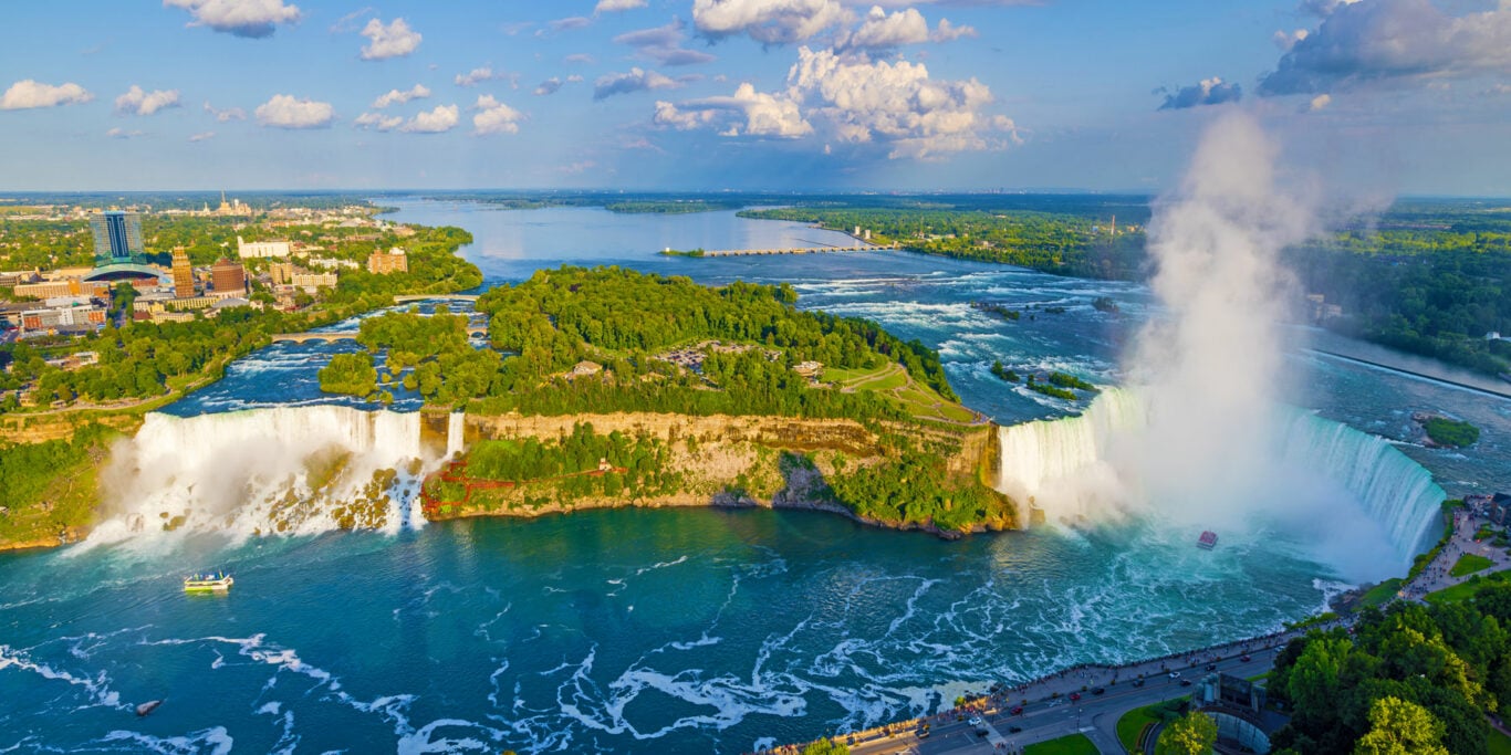 Goat Island Between Niagara Falls