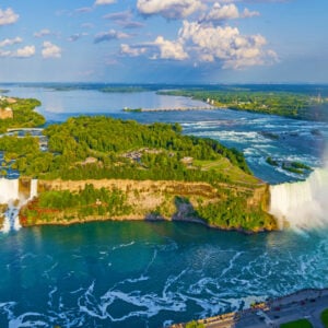Goat Island Between Niagara Falls