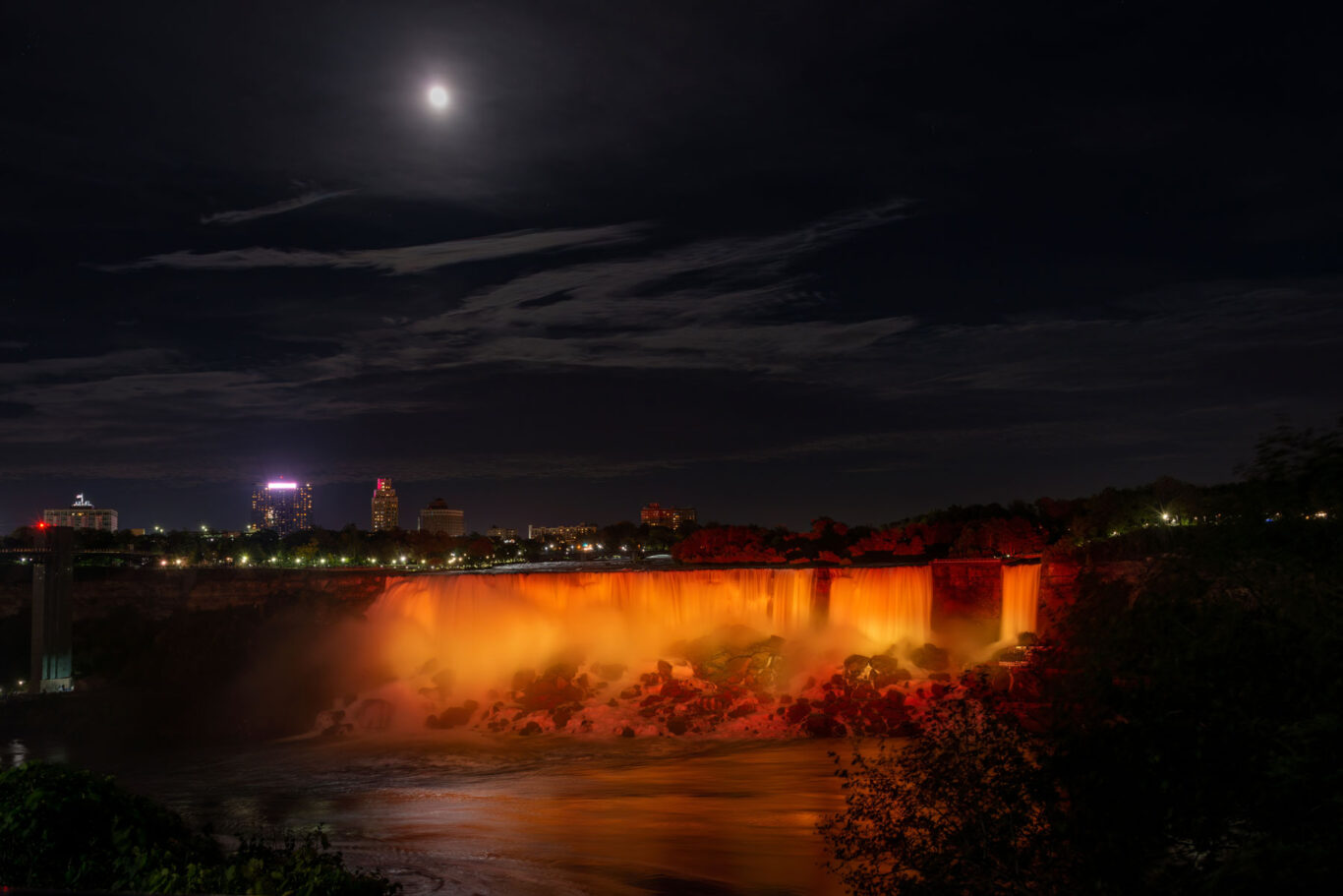 Full Moon American Falls Niagara