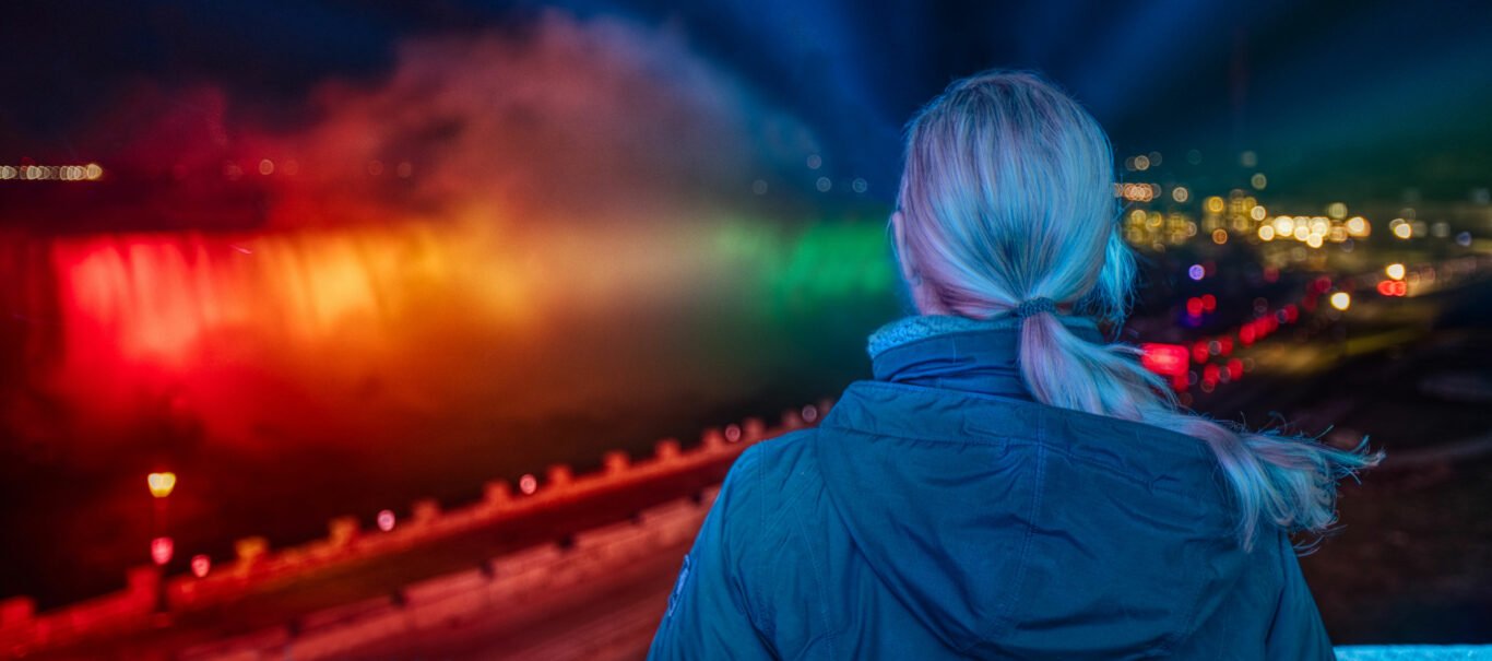 niagara illumination of lights niagara falls