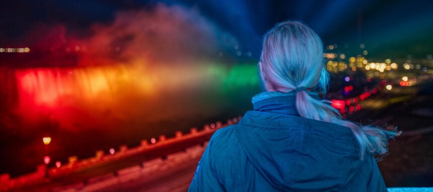niagara illumination of lights niagara falls