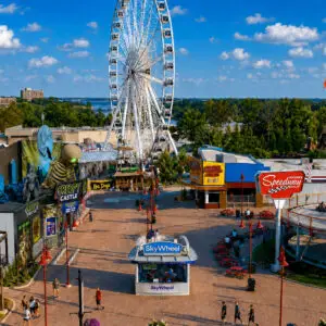 SkyWheel Speedway Courtyard