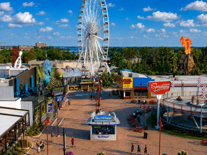 SkyWheel Speedway Courtyard
