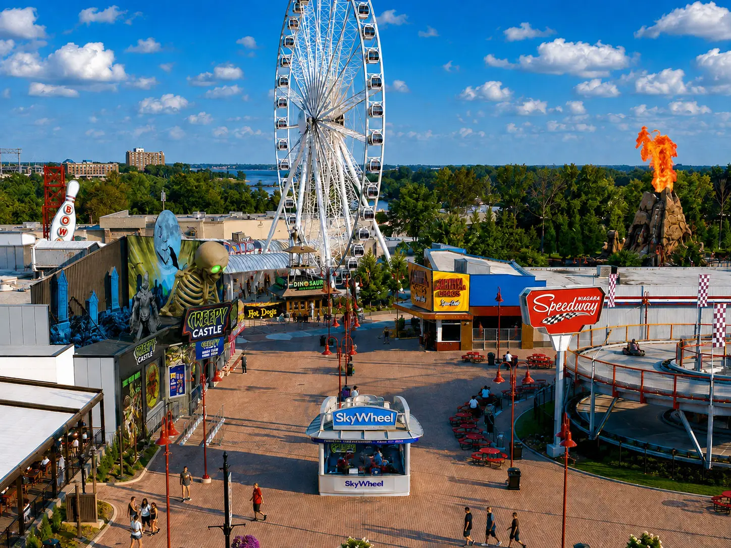 SkyWheel Speedway Courtyard