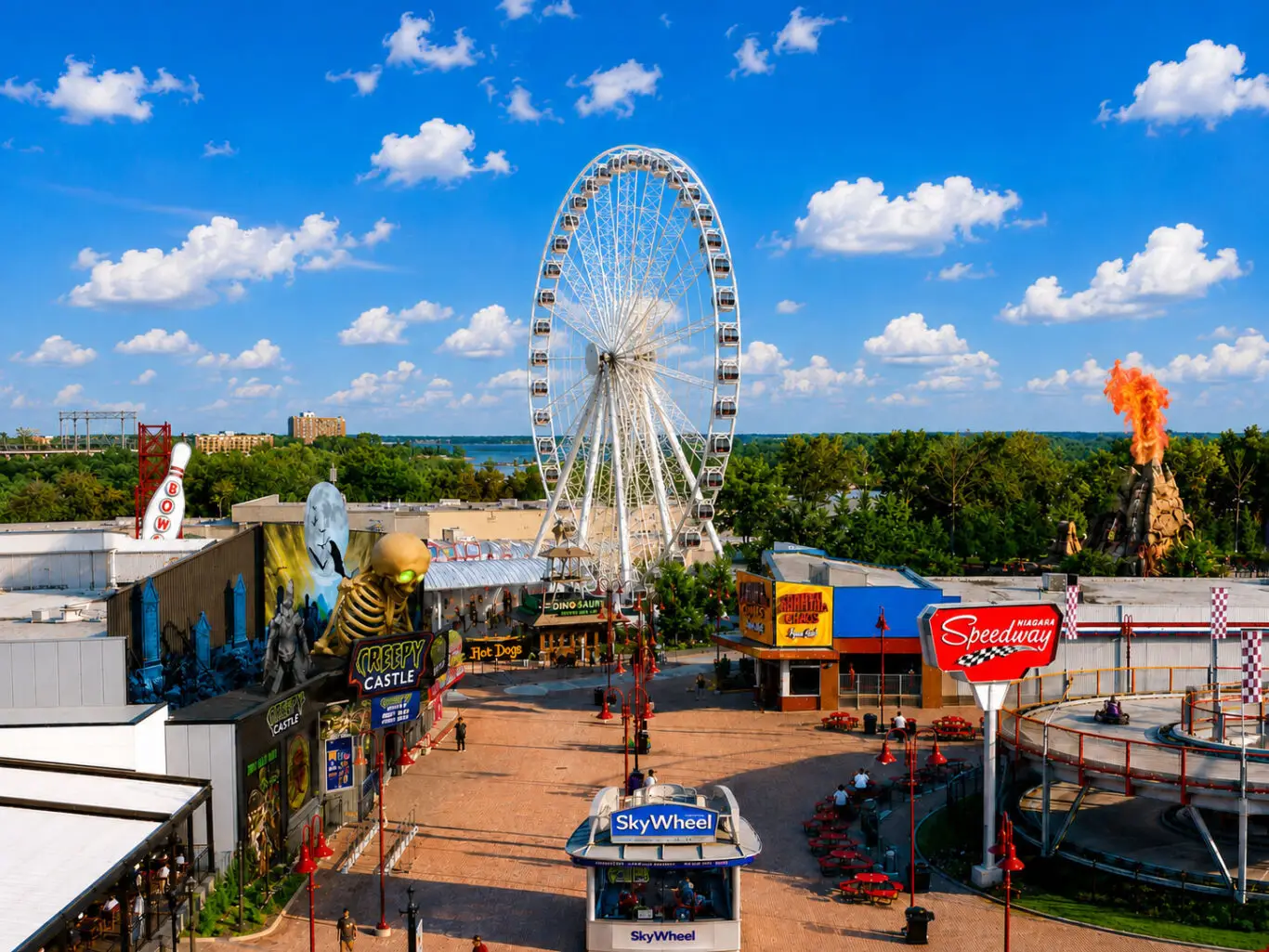 SkyWheel Speedway Courtyard