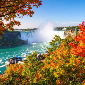 Autumn view of Niagara Falls