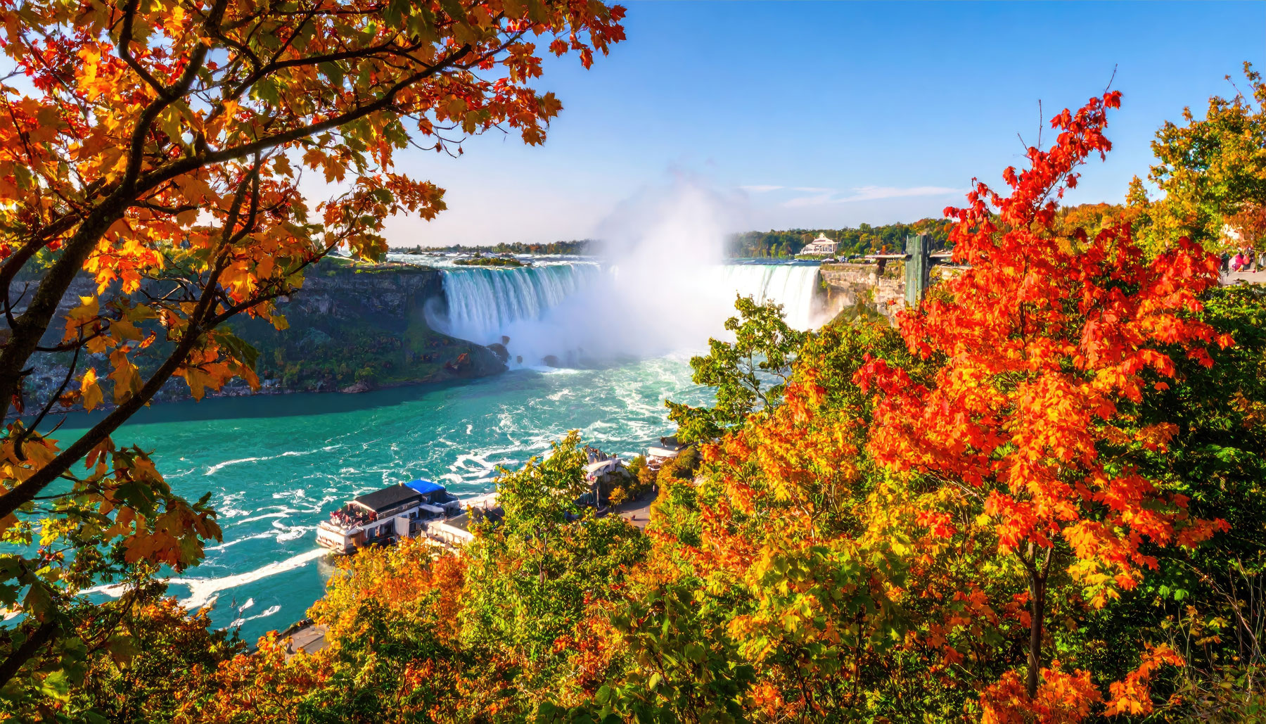 Autumn view of Niagara Falls