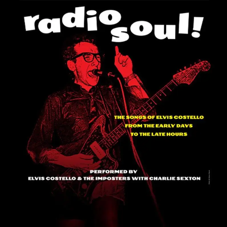 Radio Soul Promotional Poster with a photo of Elvis Costello