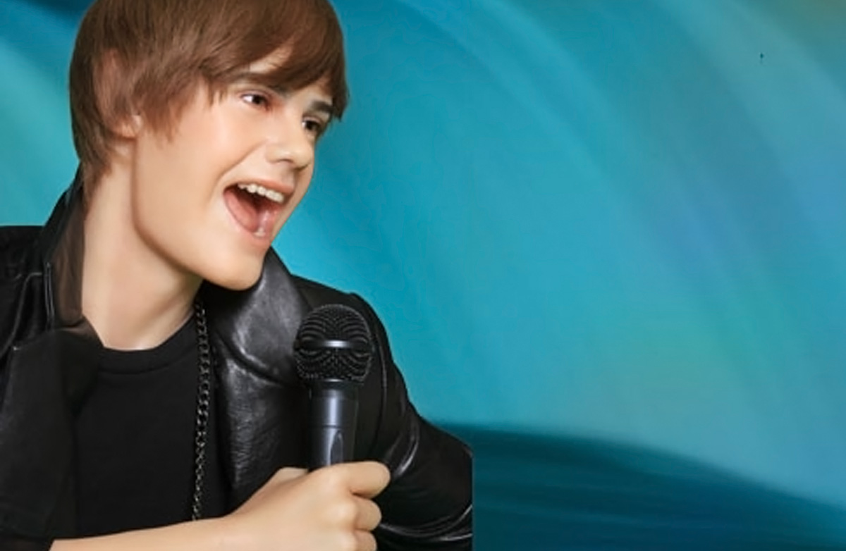 Justin Bieber Display at Movieland Wax Museum