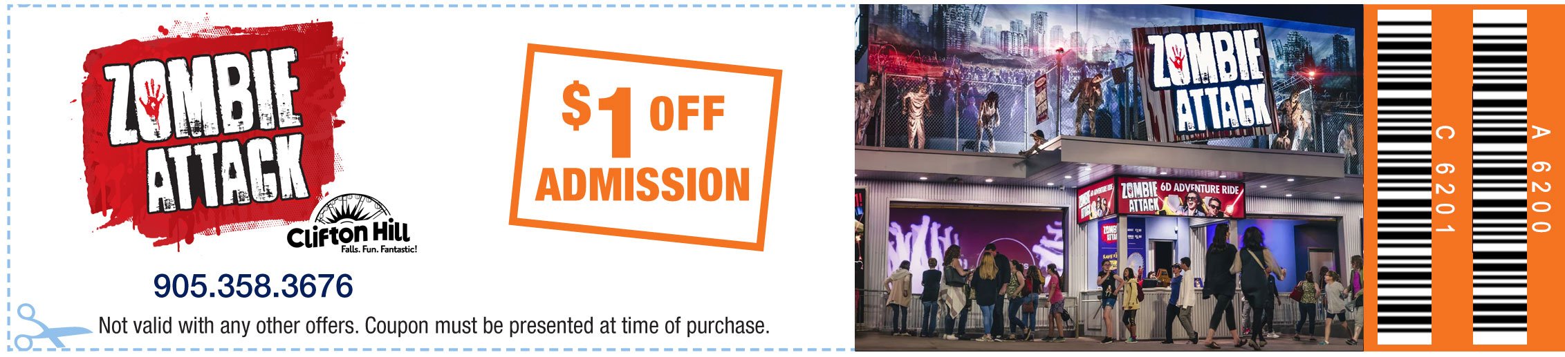 Zombie Attack Admission Coupon