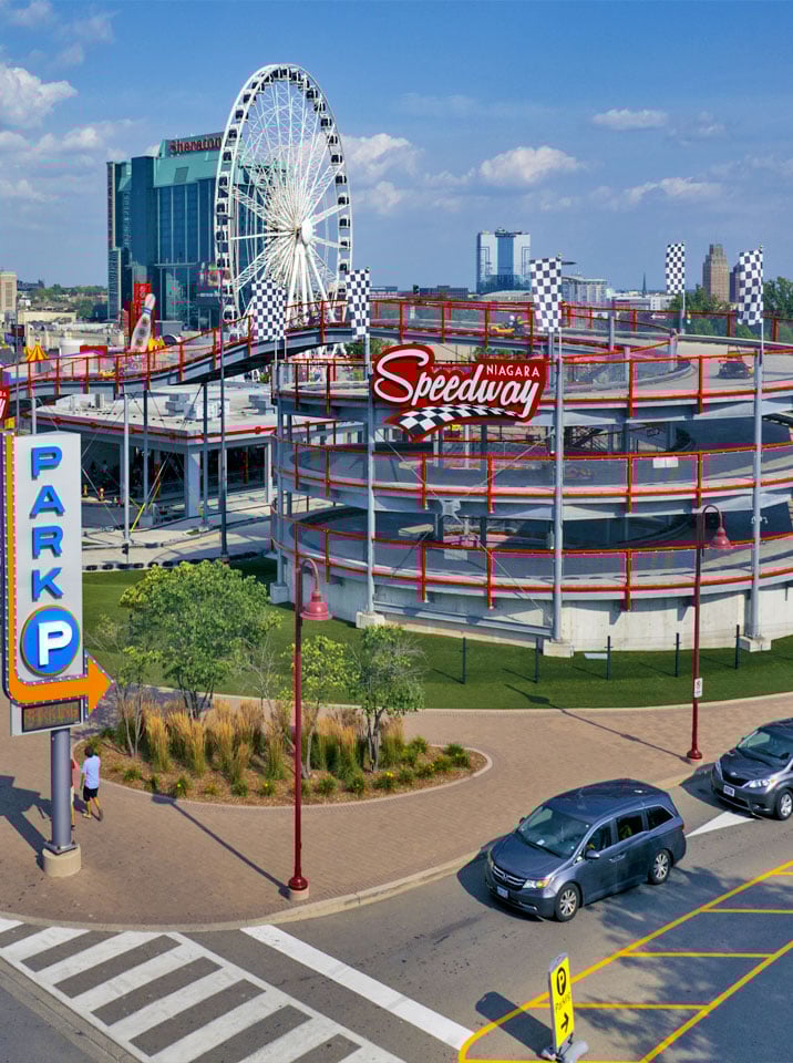 Clifton Hill Niagara Falls Parking Entrance