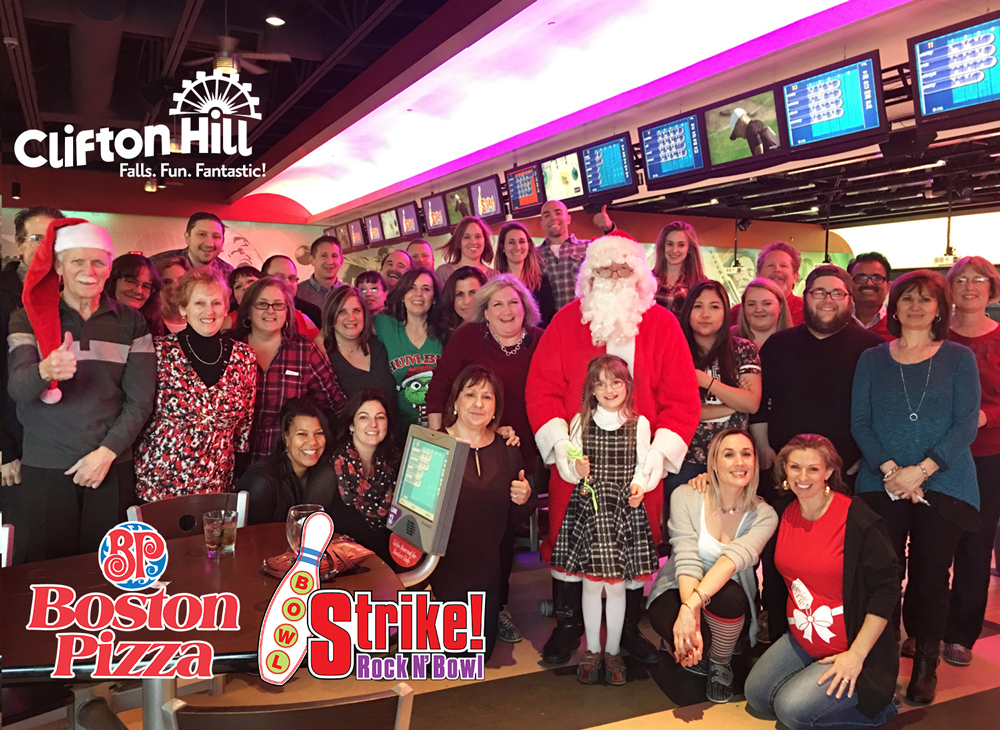 Christmas at Boston Pizza Clifton Hill