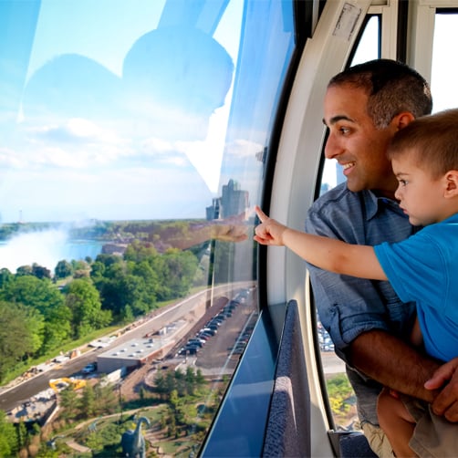 Skywheel Photo With Father and Son