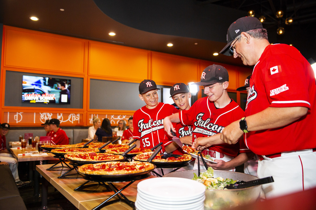 Boston Pizza Sports Team Buffet of Pizza