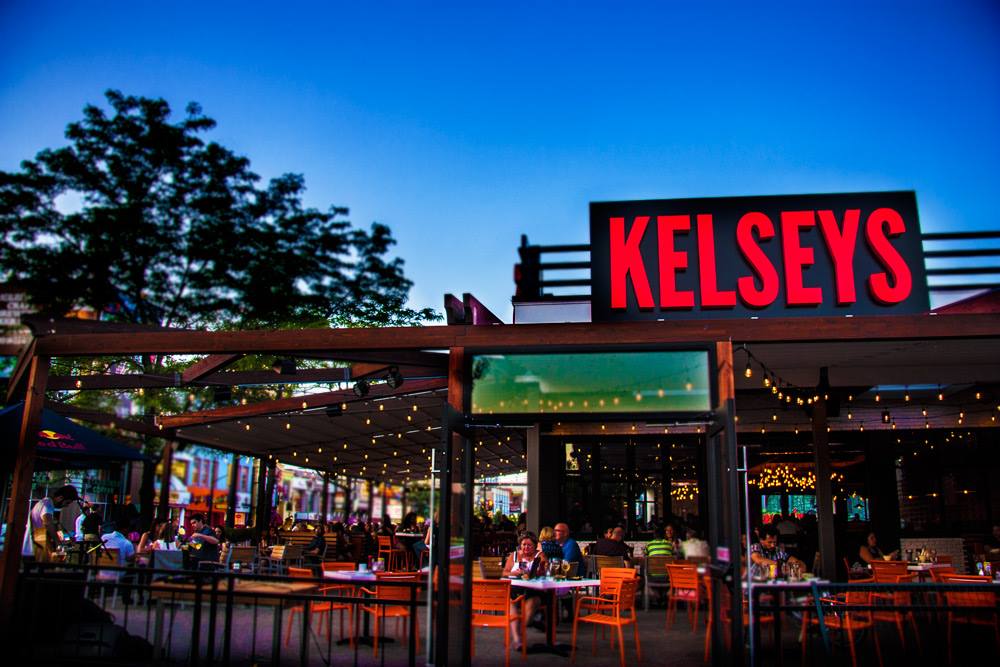 Kelsey's Patio At Night