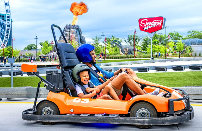 Niagara Speedway Father and Son at Track Level