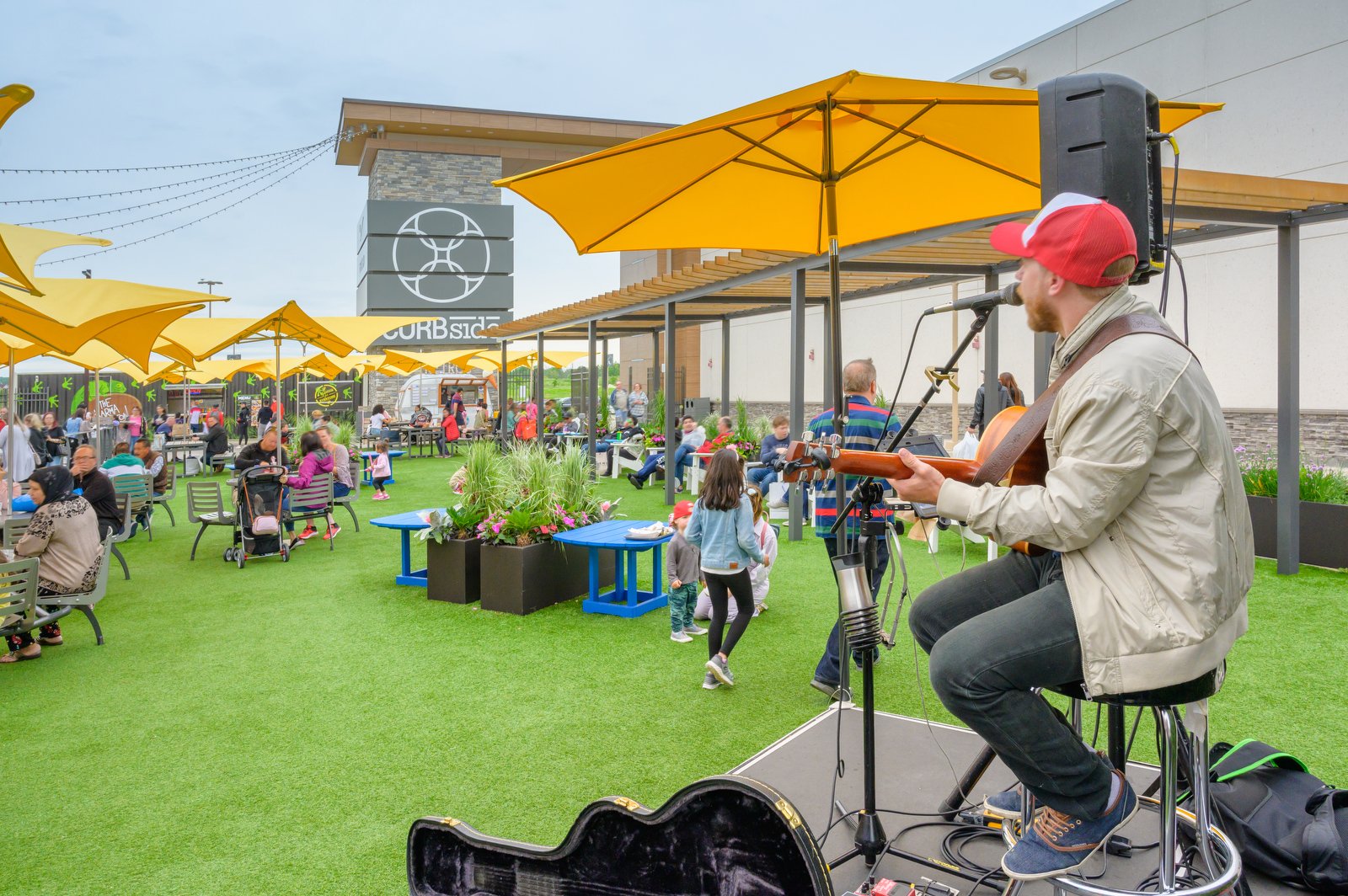 Outlet collection patio area summer entertainment