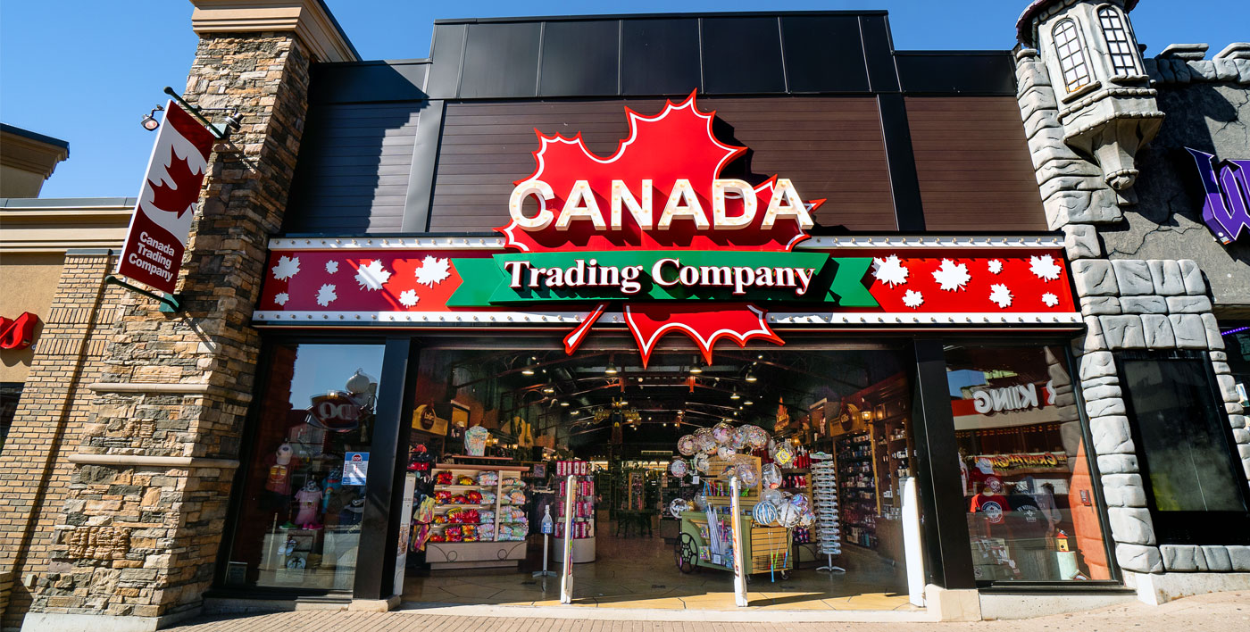 Canada Trading Company Exterior on Clifton Hill in Niagara Falls