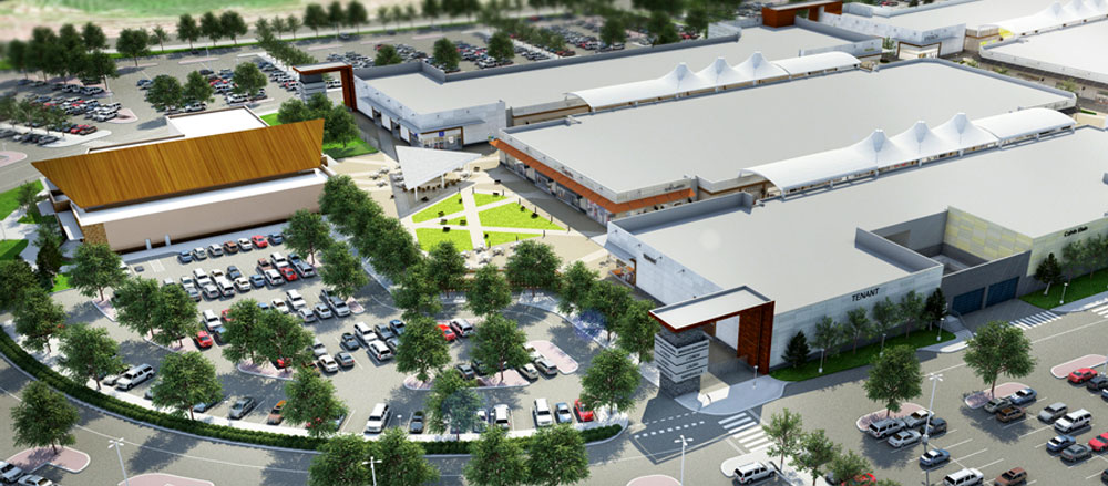 Outlet collection birds eye view