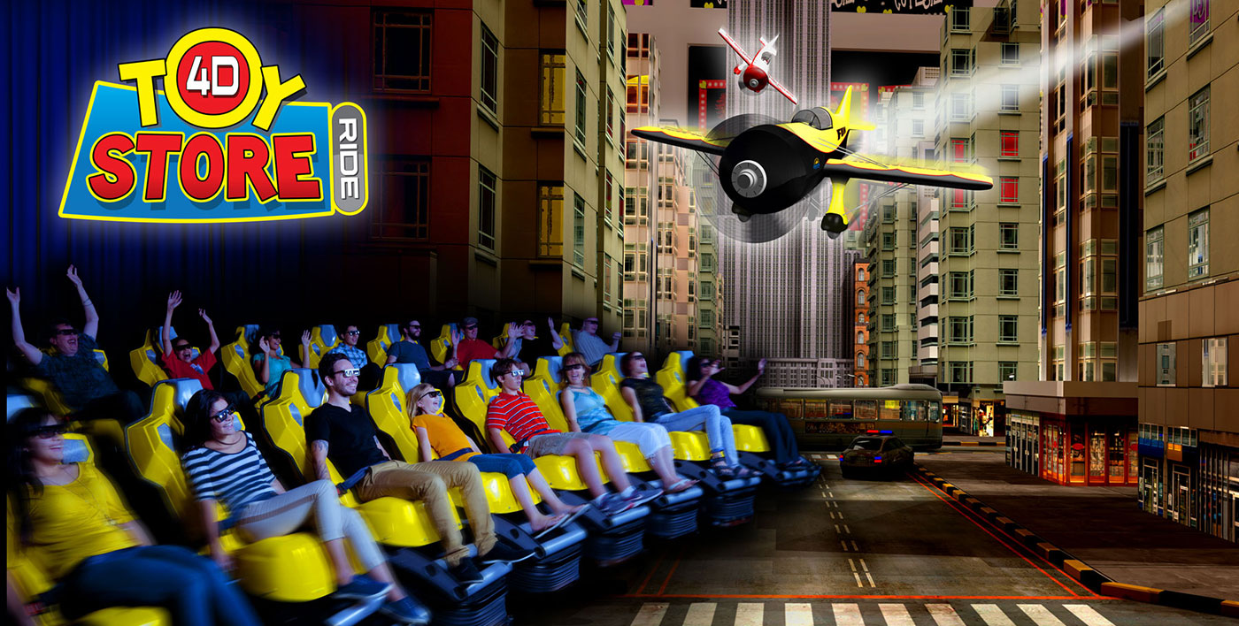 Toy Store 4D Ride Clifton Hill Niagara Falls Canada