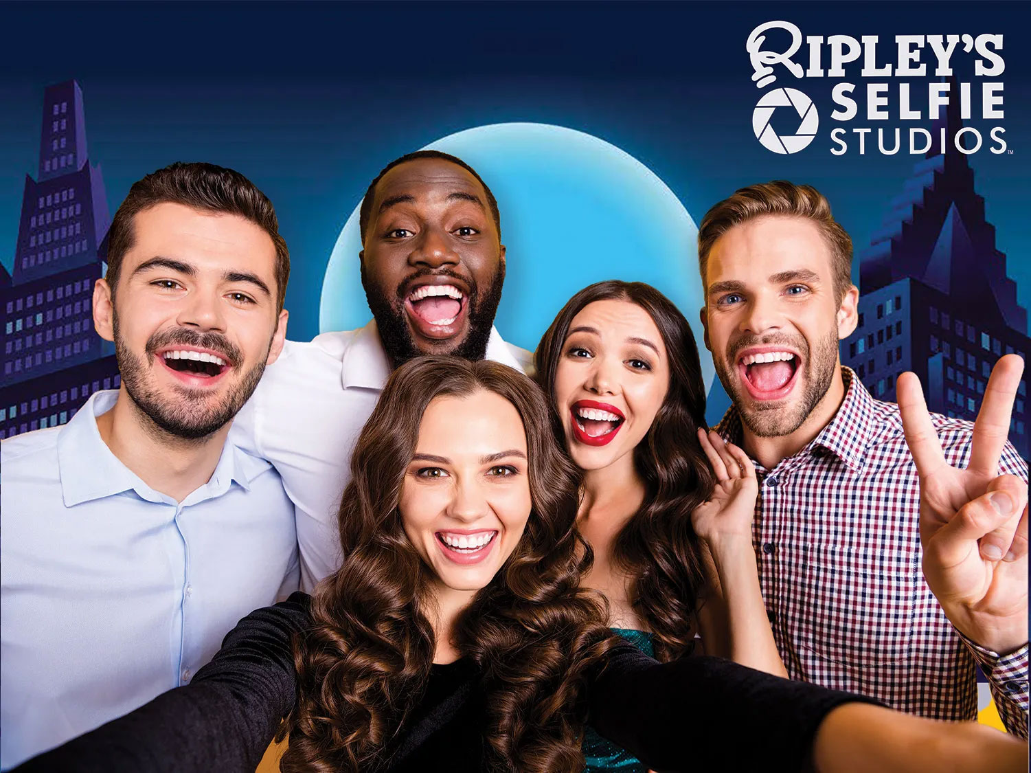 Ripleys Selfie Studio Friends on Set