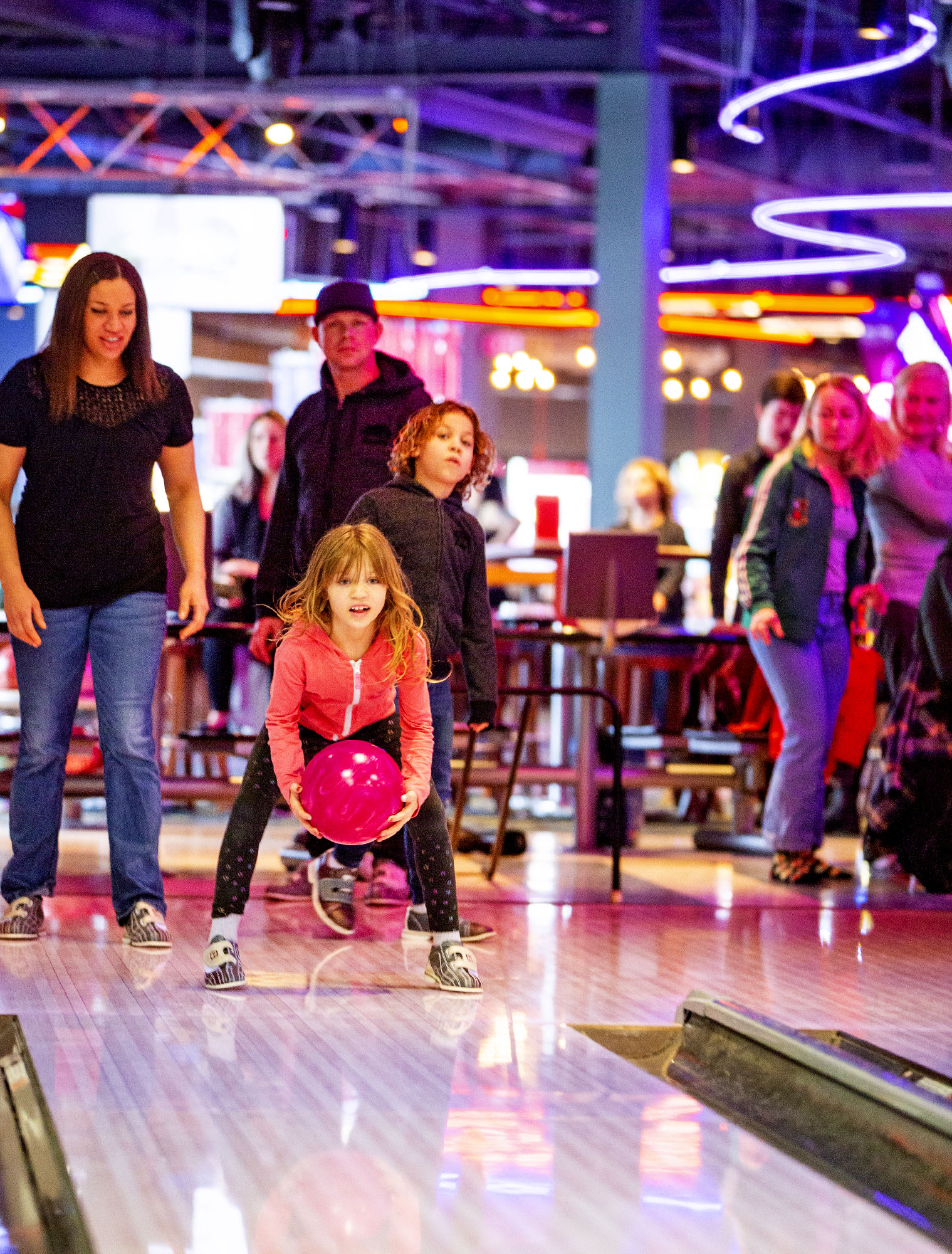 Strike Family Bowling in winter