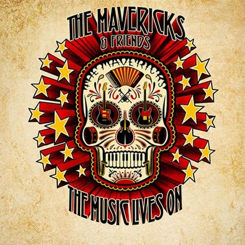Mavericks and Friends promo poster with skeleton art