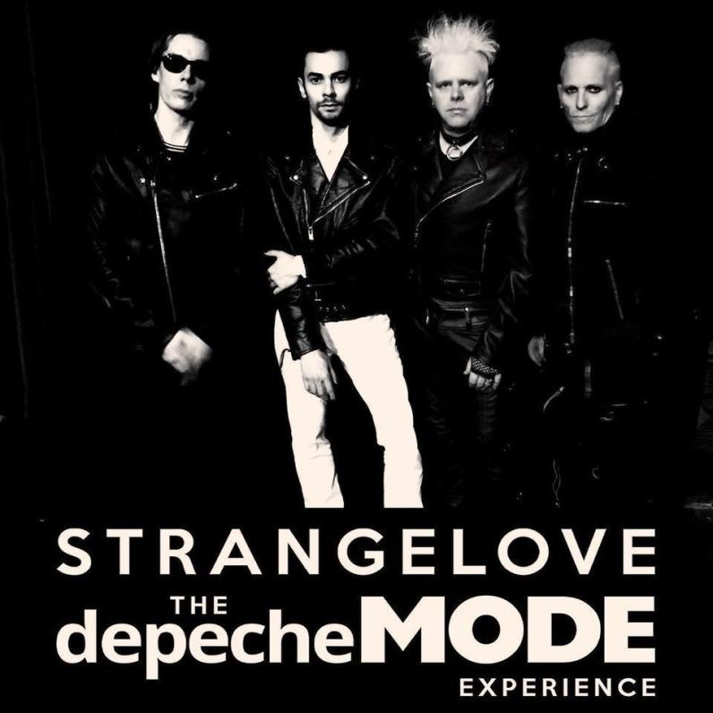 Black and White Promo Poster of band members for tribute group