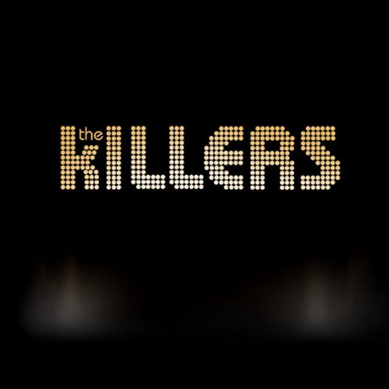 The Killers text on black background